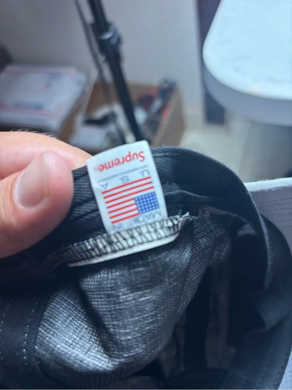 Supreme Glow Ripstop Camp Cap Grey FW22